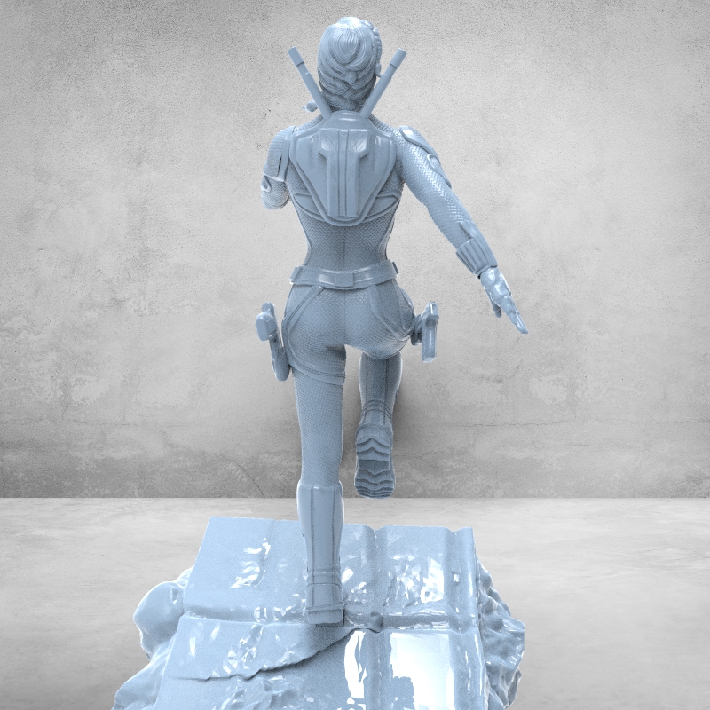 STL file Black Widow - diorama parte 1・Template to download and 3D ...