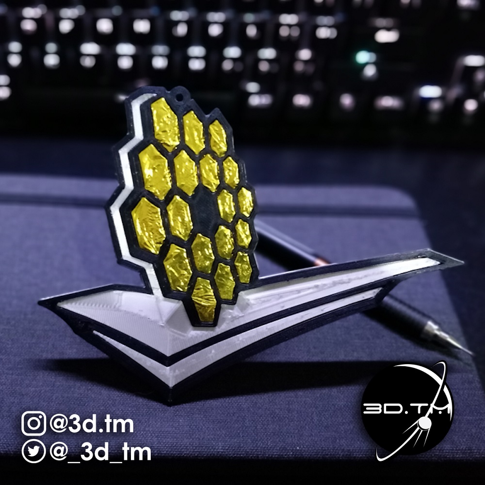 Free STL file James b Space Telescope Mission Patch 🛰・Model to