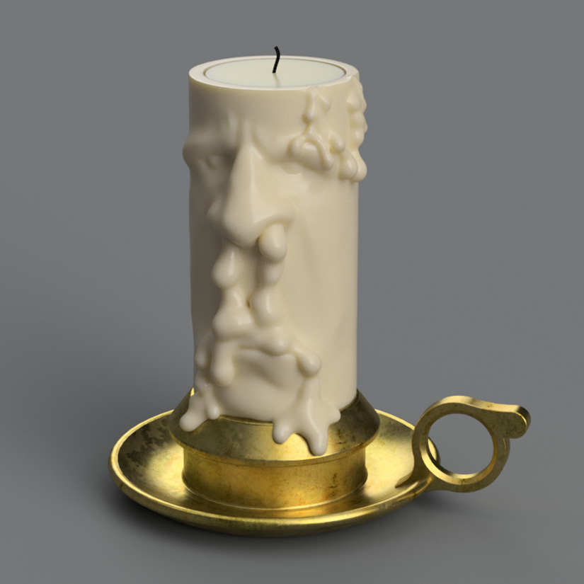 Free STL file Christmas Tealight candle holder Snotty Nose・Model to