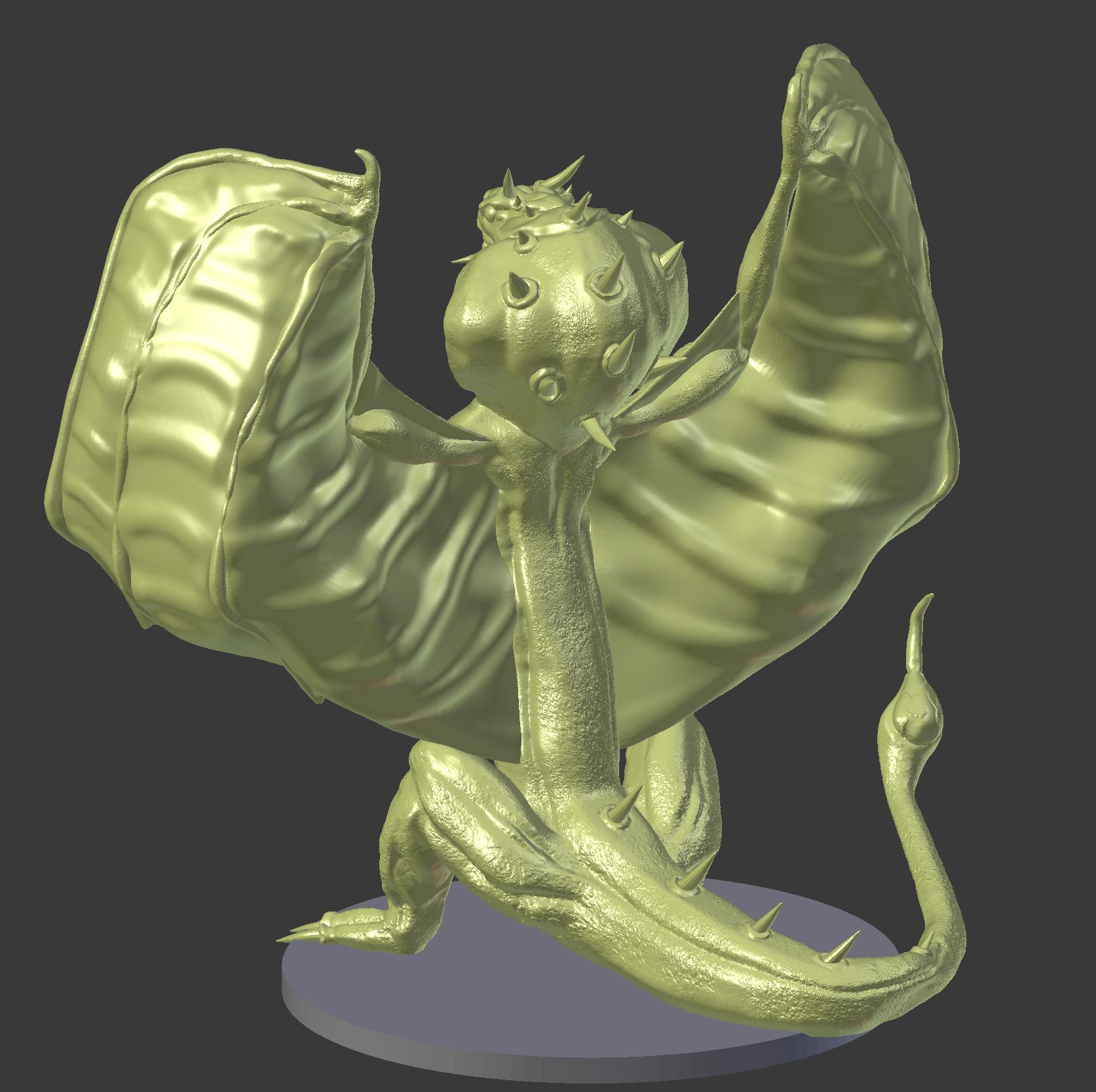Free STL file Wyvern for 28mm Tabletop gaming・3D printing template to