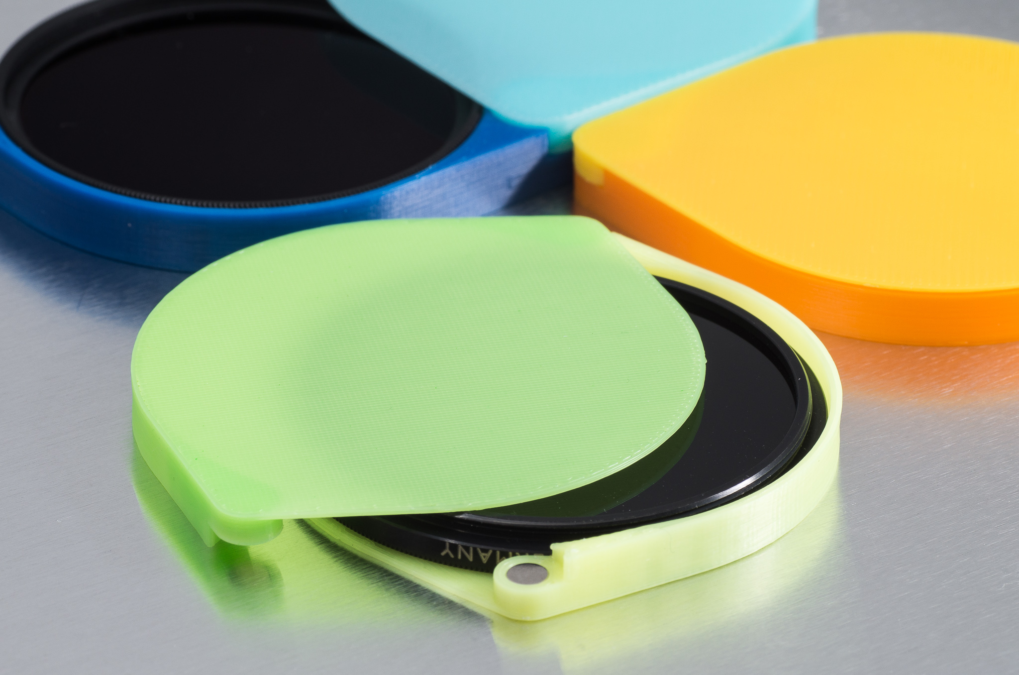 Free SCAD file Customizable Lens Filter Case・3D printing design to
