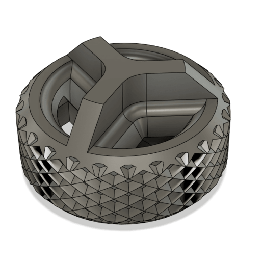 Download free STL file trigrip knurled extruder knob ・ Cults