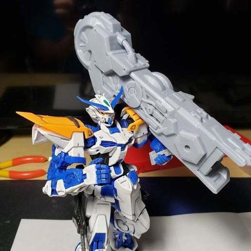 Download 3D printing models Gundam MG 1/100 Dual Positron Blaster Gun
