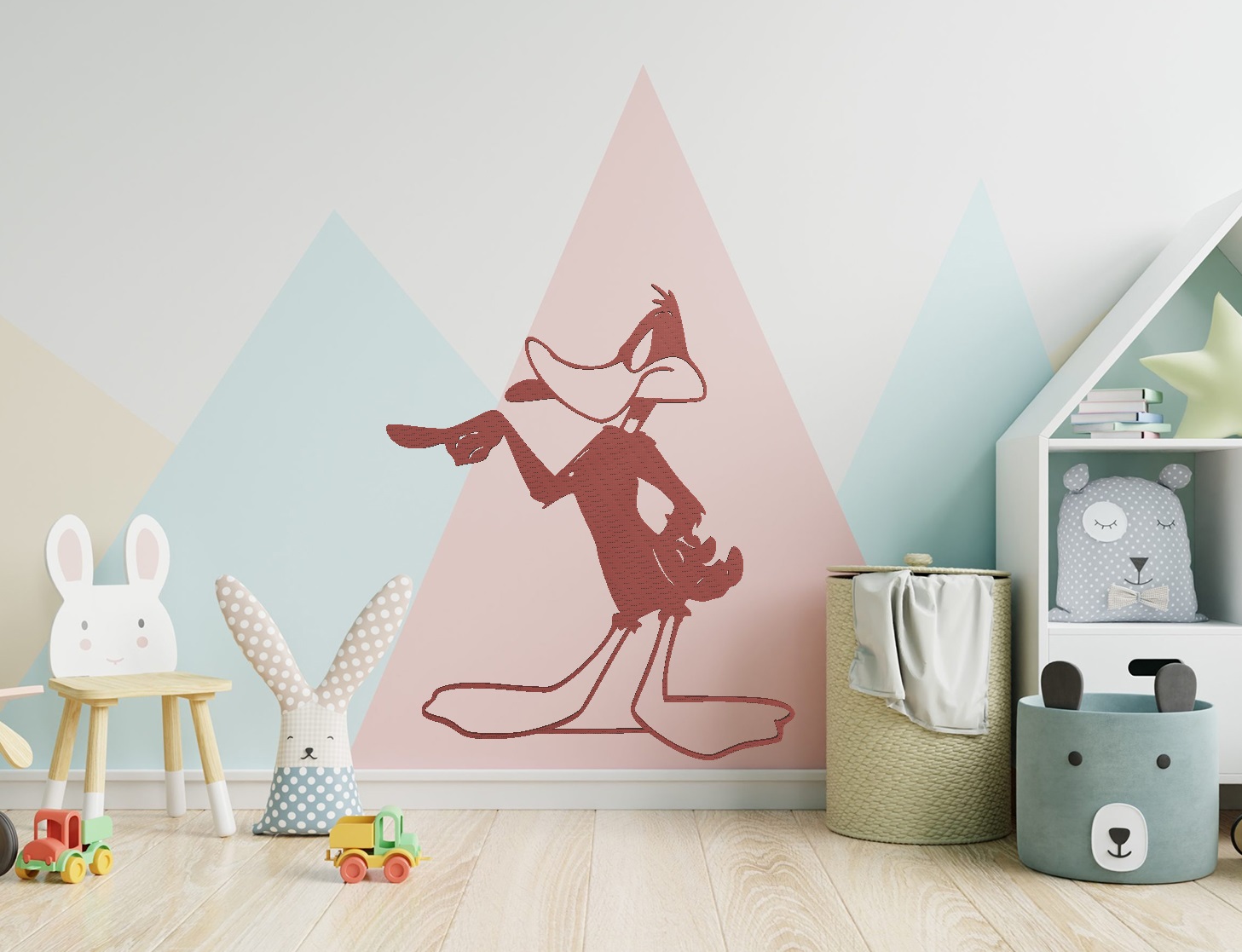 STL file Daffy Duck Wall Art Sticker Kids playgroundă»Design to download ...