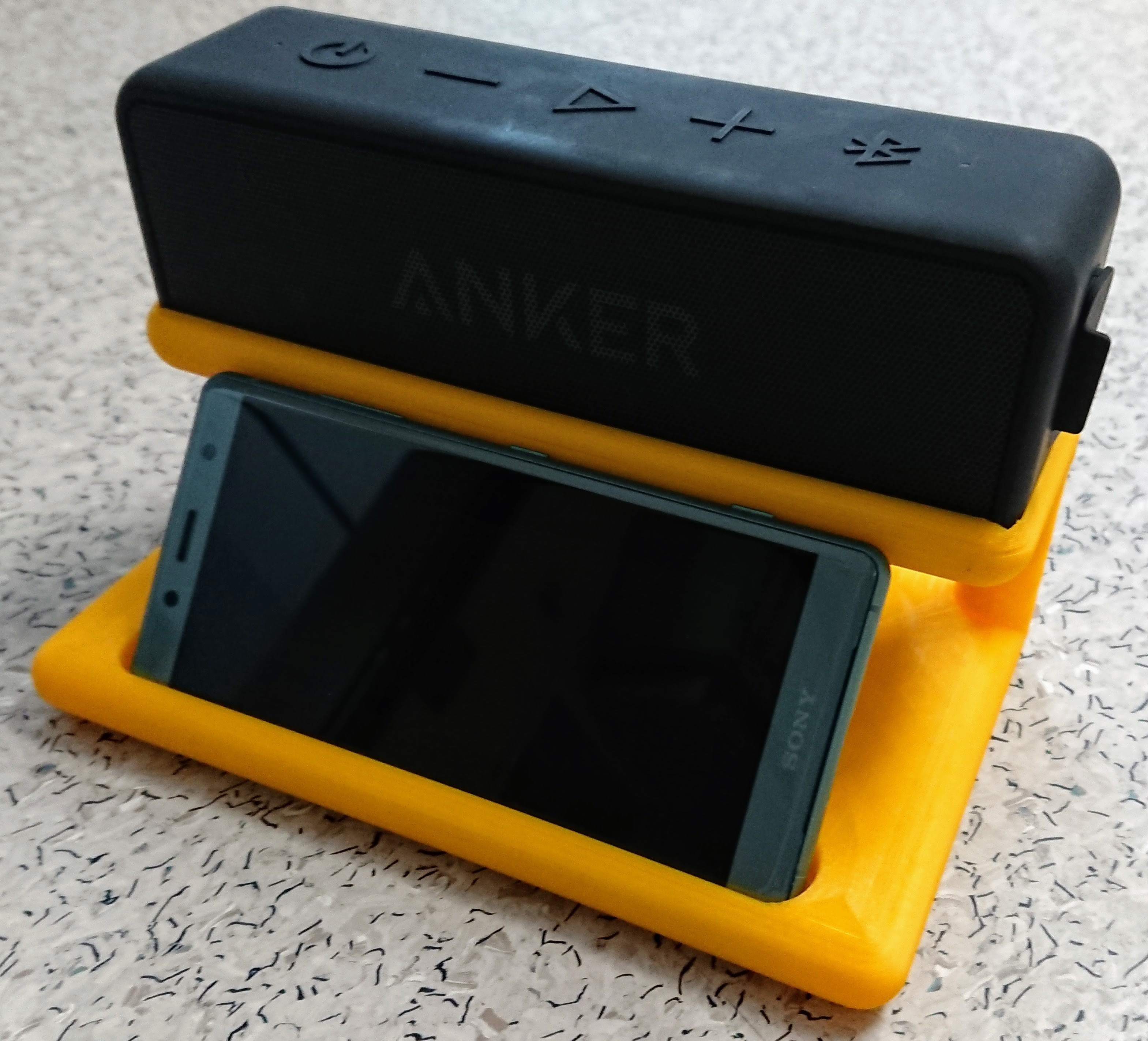 Free STL file Anker SoundCore & Phone Stand・3D printing idea to ...