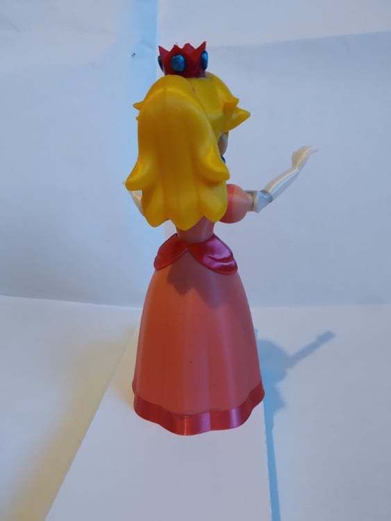 3D printing Princess Peach from Mario games - multi-color • made with ENDER 3 PRO・Cults