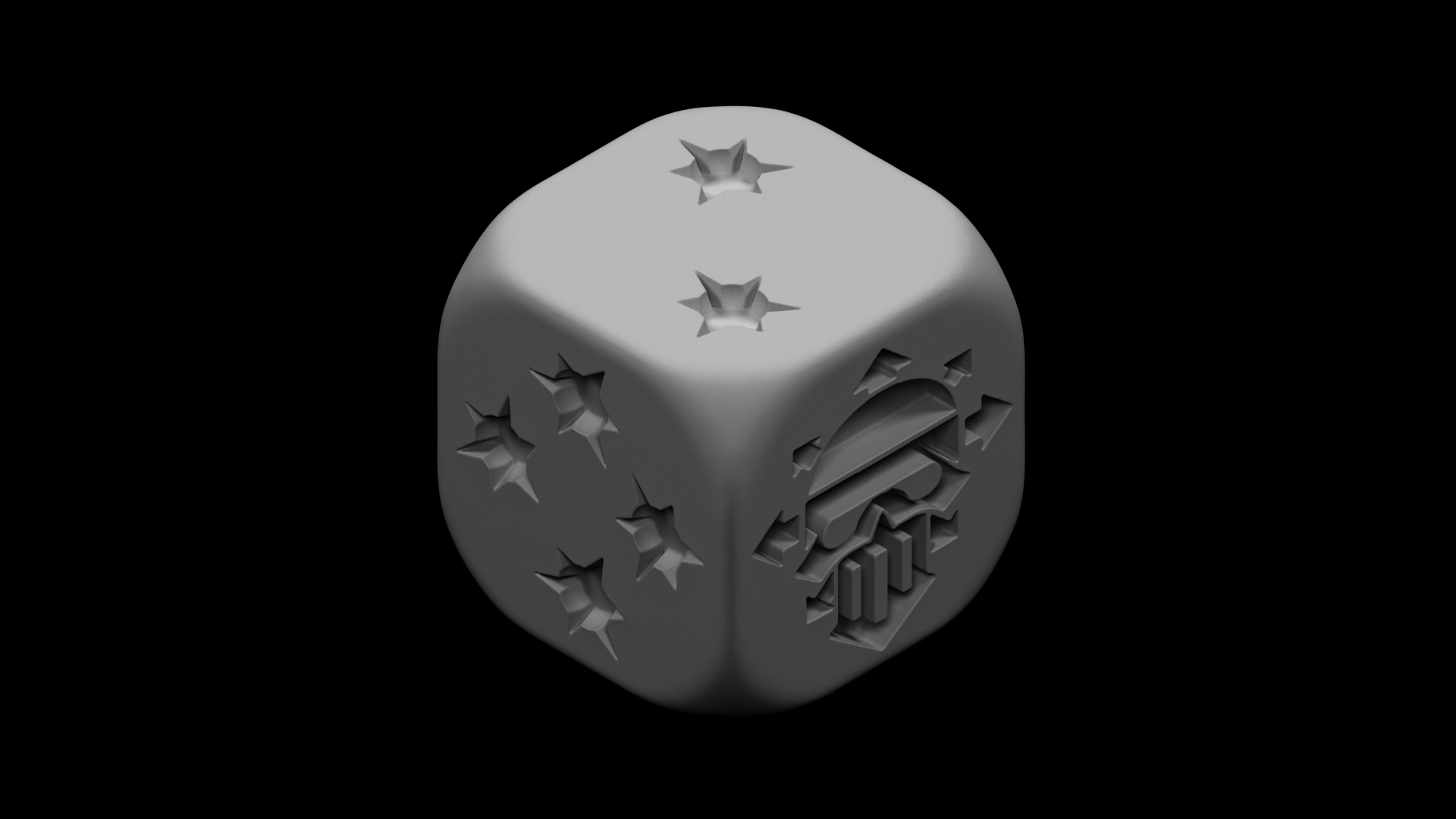 Файл 3D IW Полукруглые игральные кости. ???Модель 3D-принтера для ...