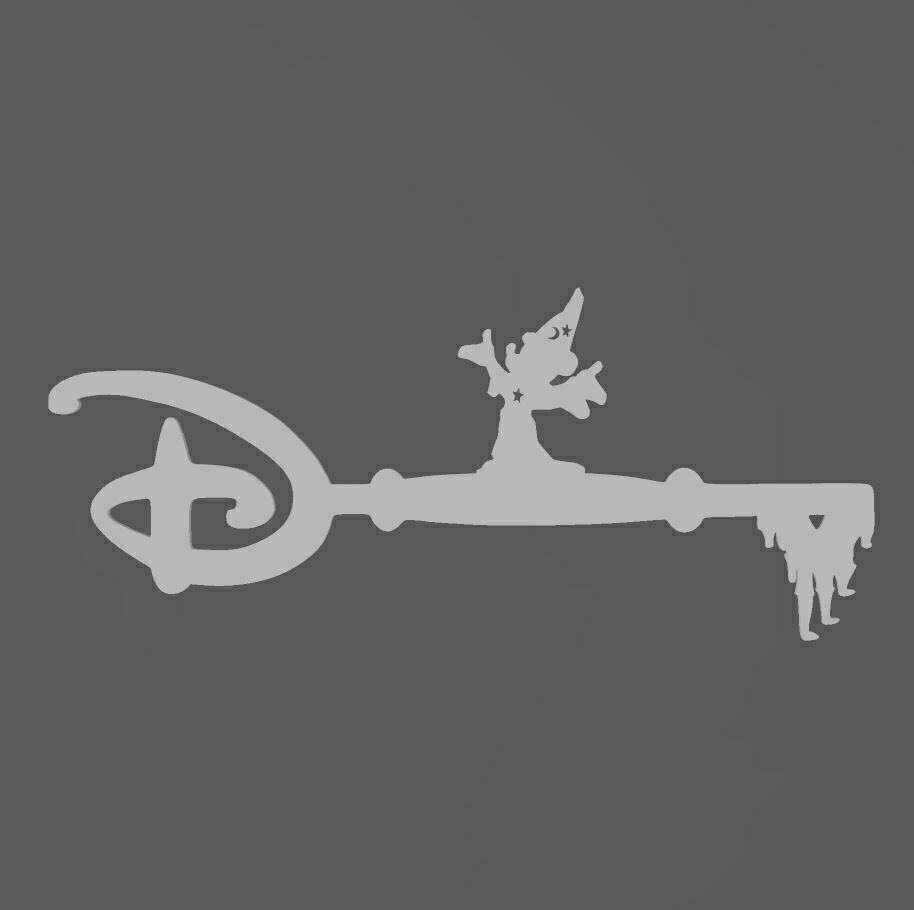 STL file Key fantasia Clef fantasia key fantasia Disney・3D