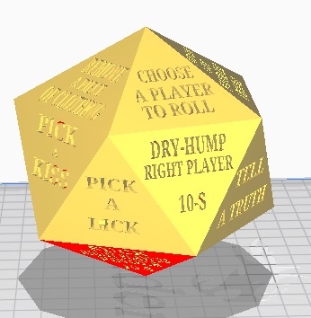 STL file adult sexual game dice・3D print object to download・Cults