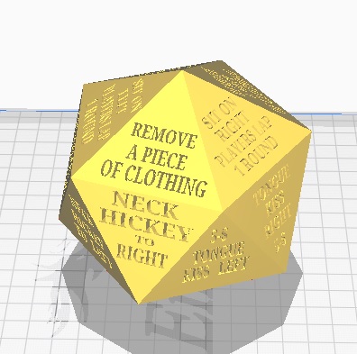 STL file adult sexual game dice・3D print object to download・Cults