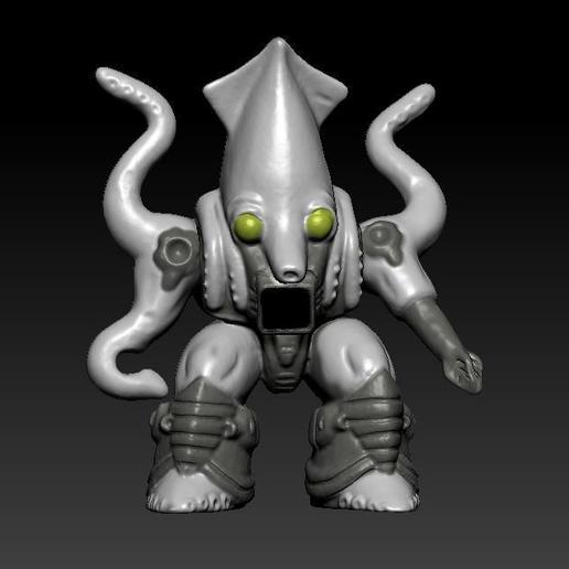 Download STL file Battle Beasts Octopus Action figure 3D STL • 3D print