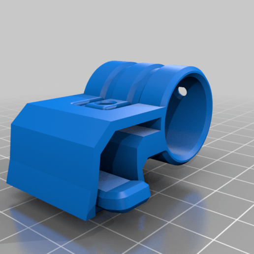 Download free STL file MOLLE bing plate Flashlight Clip Glo