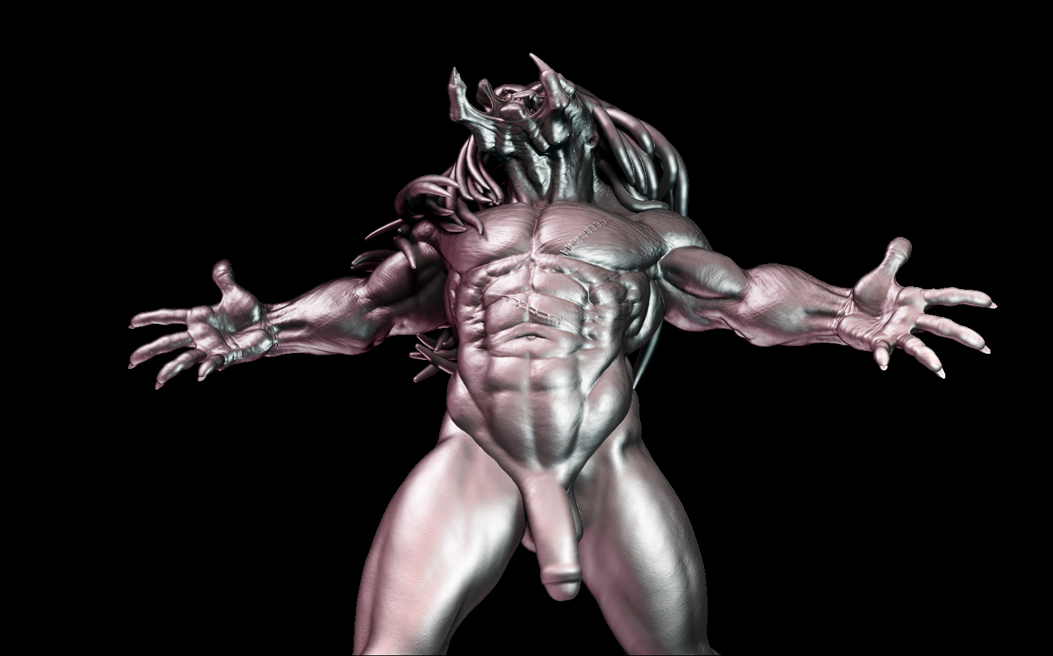 STL file Naked Predator - Naked Predator 🗿・3D printable model to  download・Cults