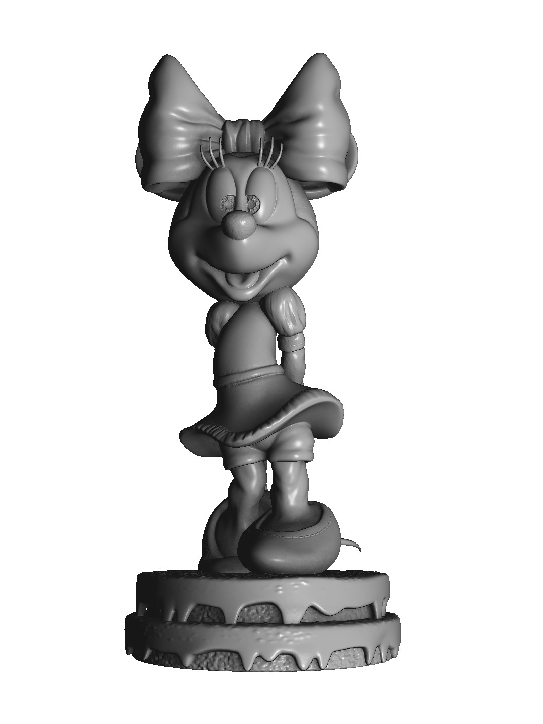 STL file Minnie mouse shy for 3d print 🐁・3D print design to download・Cults