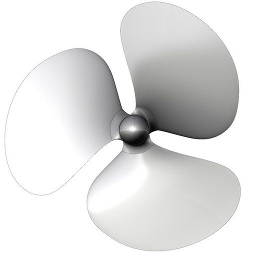 Download STL file NURBS 3 BLADE PROPELLER • 3D printable object ・ Cults