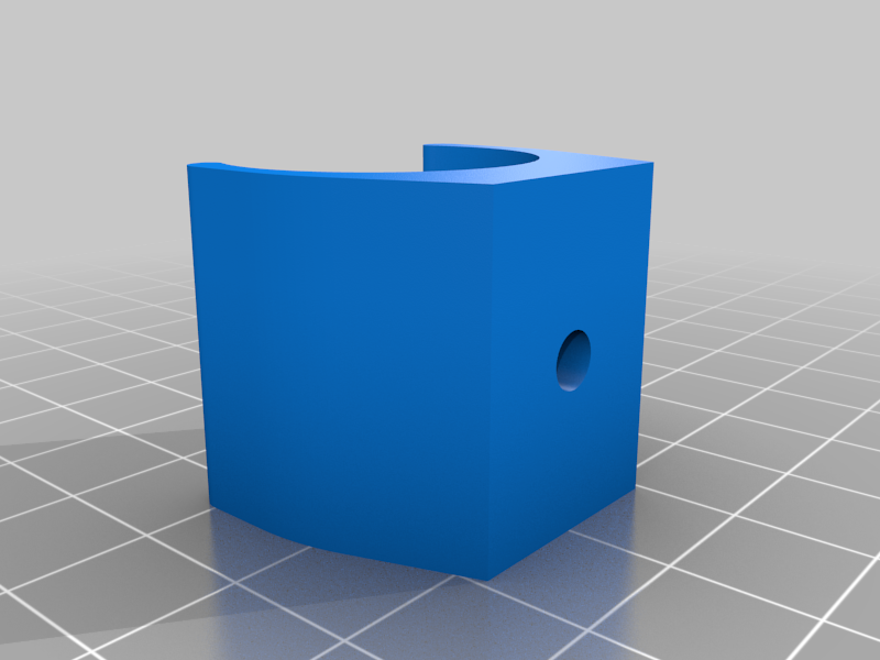 Free 3D file 24mm tourch mount for cave diving helmet・3D printing