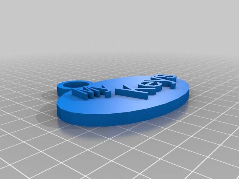 Free STL file My Keys KeyChain・3D printable model to download・Cults