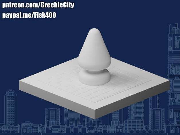 Download free STL file GreebleCity: Parisian Christmas ...
