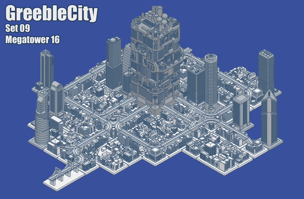 GreebleCity Set 09: Megatower 16