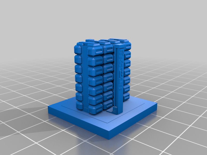 Free STL file GreebleCity Cyberpunk: The Stacks・3D printable object to ...
