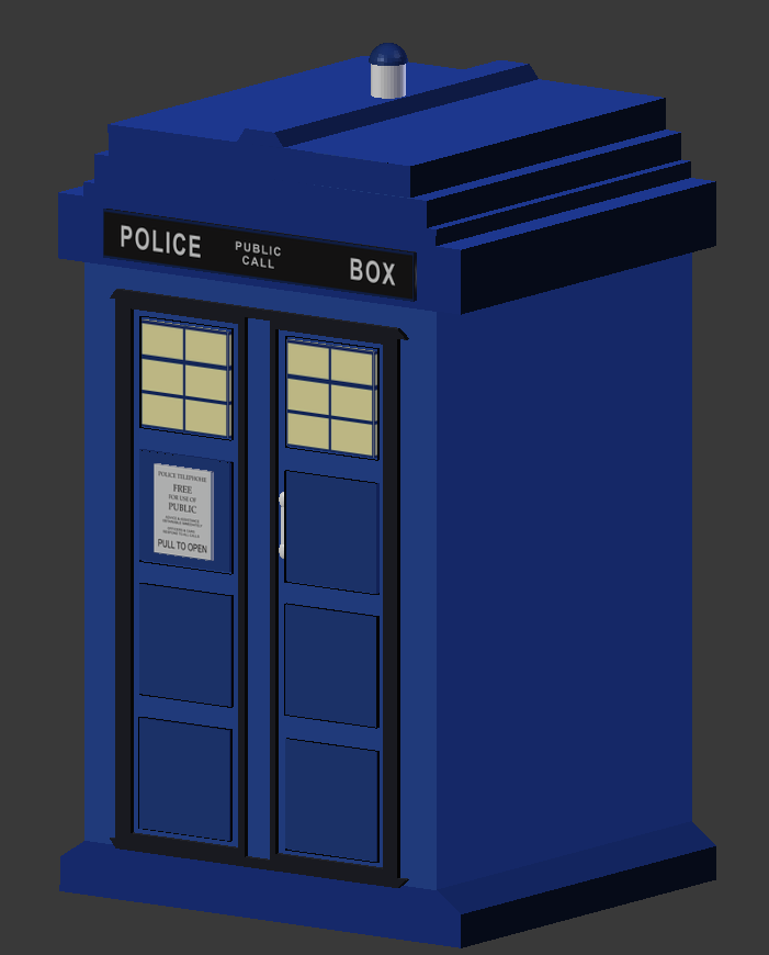 3D file Tardis 3D・Template to download and 3D print・Cults