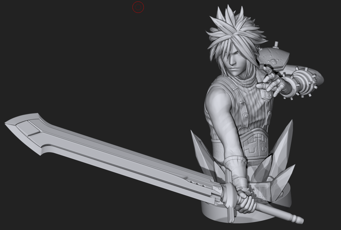 STL file Cloud Strife TORSO Final Fantasy VII REMAKE 3D PRINT MODEL 3D ...