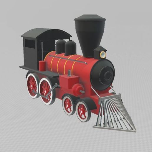 Download free OBJ file Steam train • 3D print model ・ Cults