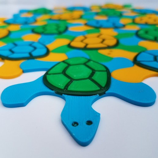 Download STL file Turtle Tessellation with Box • 3D printable design ...