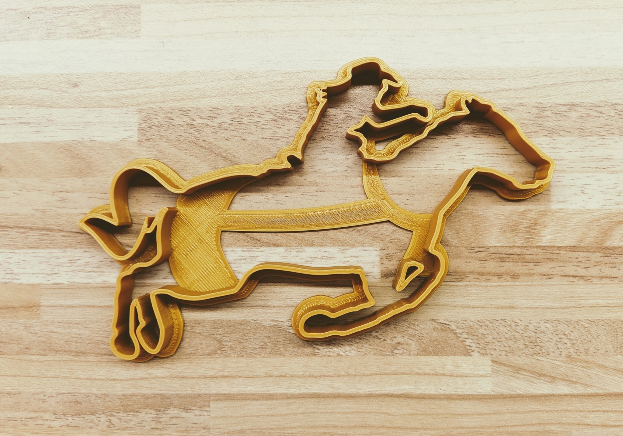 Download STL file Barrel racing Horse cookie cutter • 3D printer design