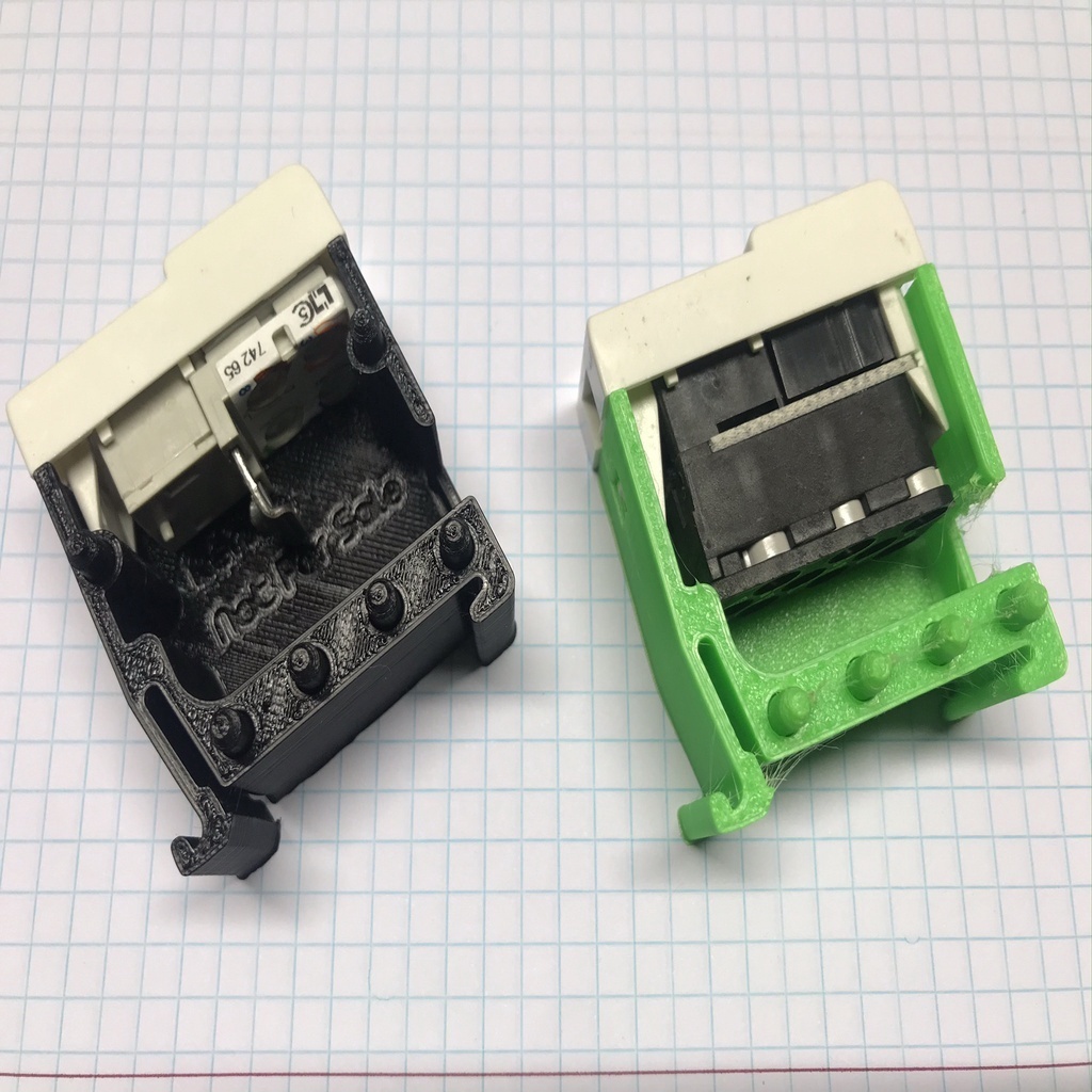Free 3D file Legrand DLP series RJ45 Din Rail Adapter・3D printing idea ...