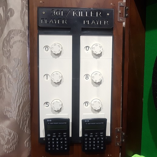 Download STL file Darts Scoreboards Killer & 301 • 3D printable object