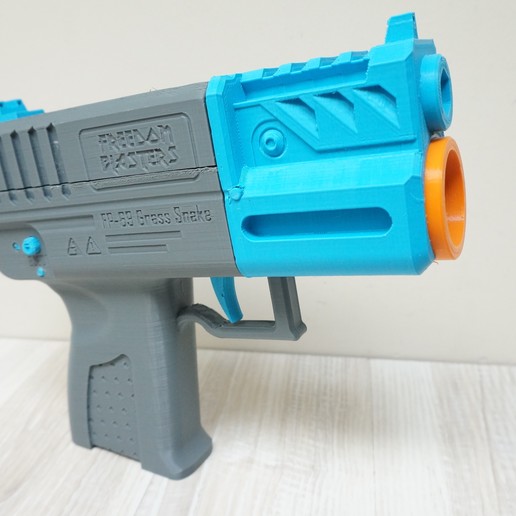 Download 3D printing files Grass Snake V2 talon mag Nerf flywheel