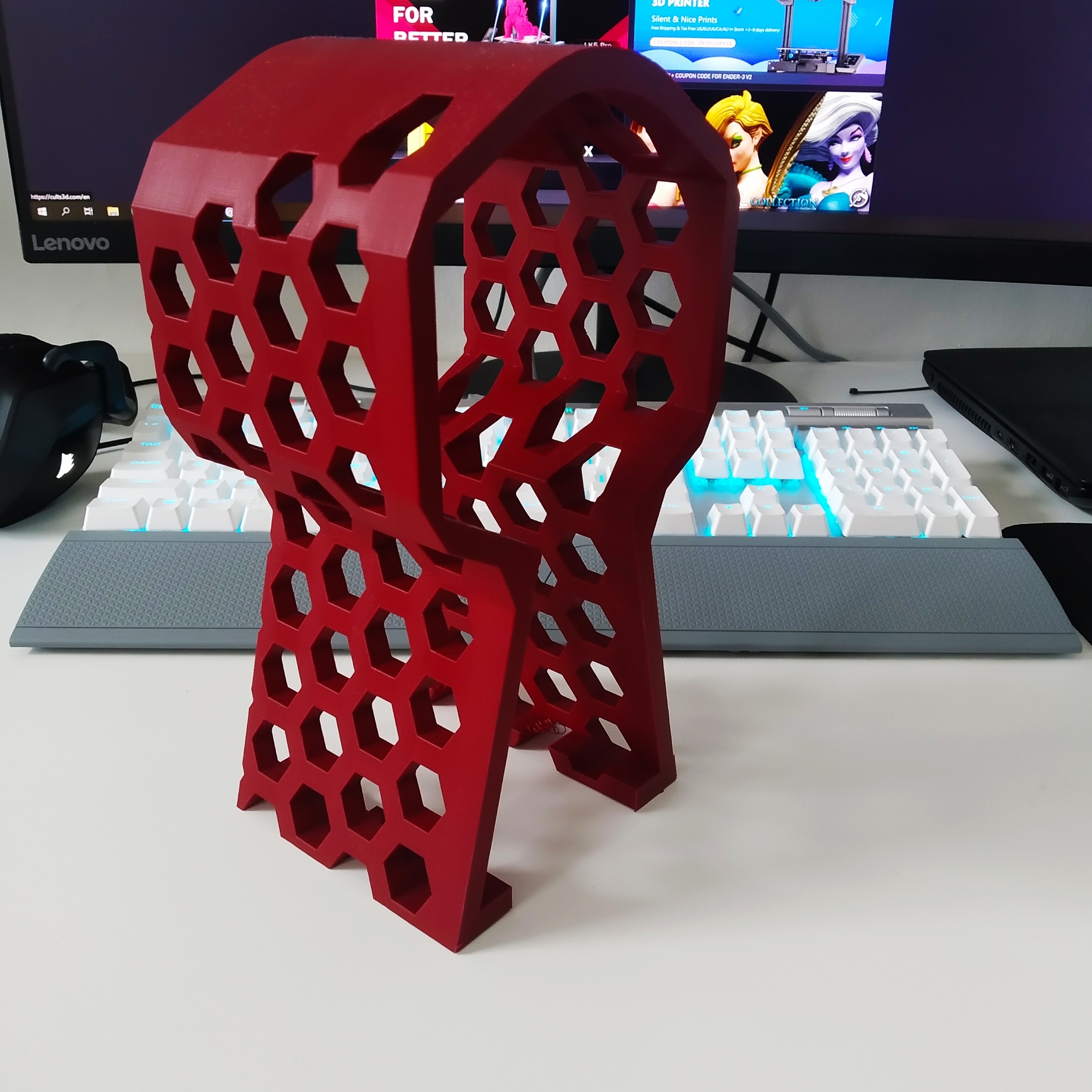 Free STL file Headphone stand・3D printing design to download・Cults