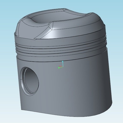 Download free STL file piston 2cv moteur 435cc • Template to 3D print