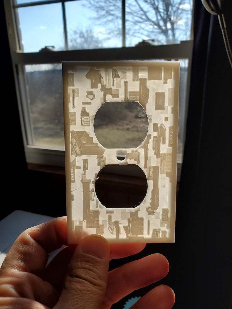Free STL file Outlet Cover・Template to download and 3D print・Cults
