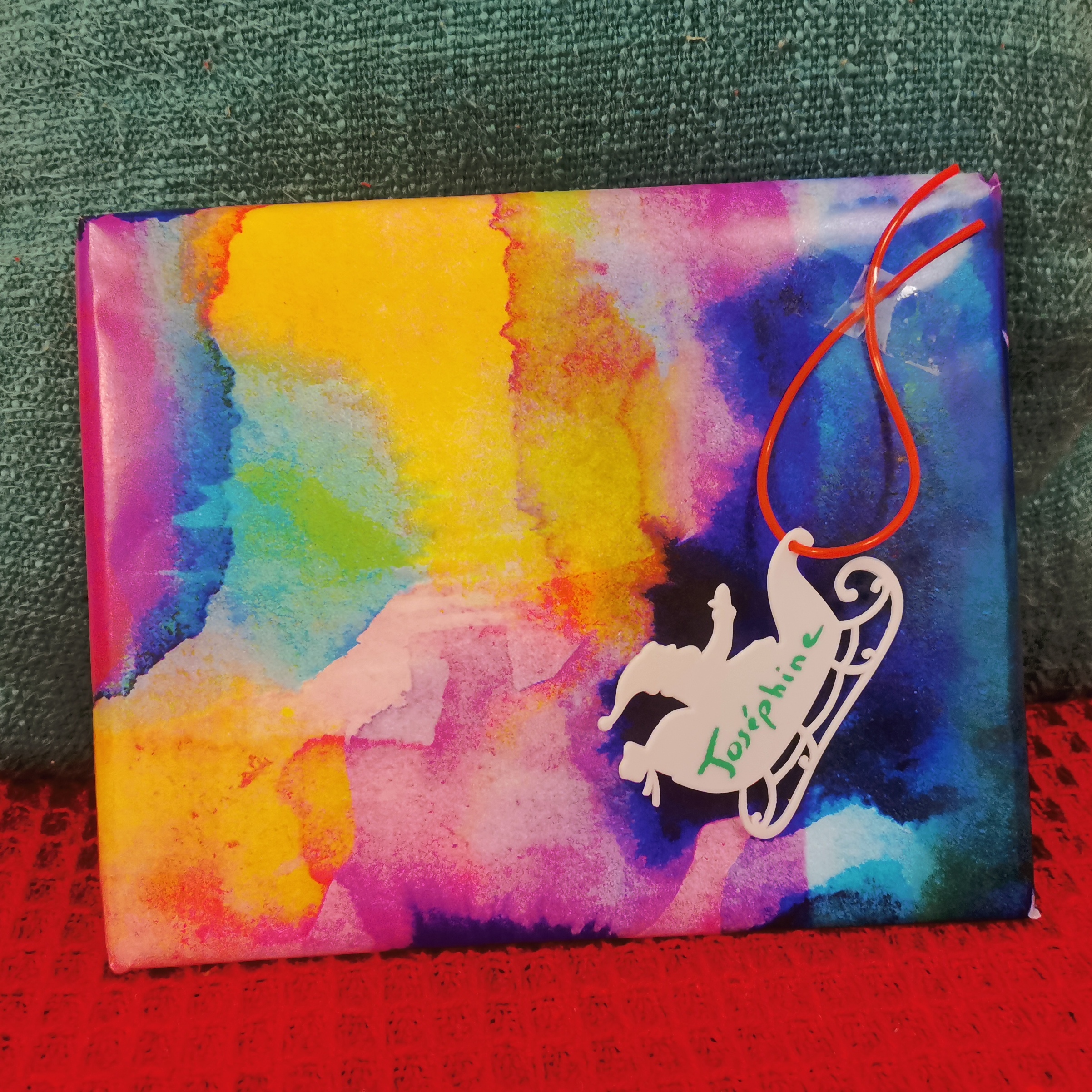 STL file Santa Claus and Sleigh Name Tag Holder・3D printable model to ...