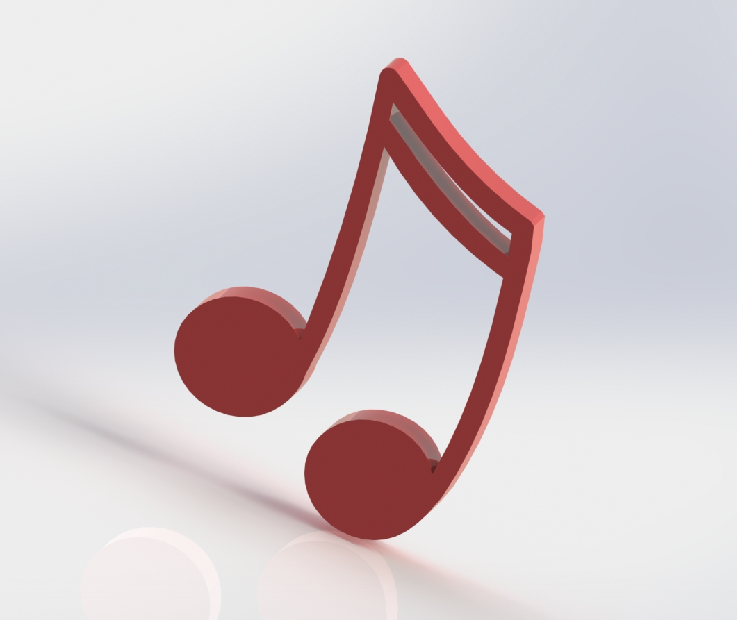 Free 3D file MUSICAL NOTE 🎵・3D printer design to download・Cults
