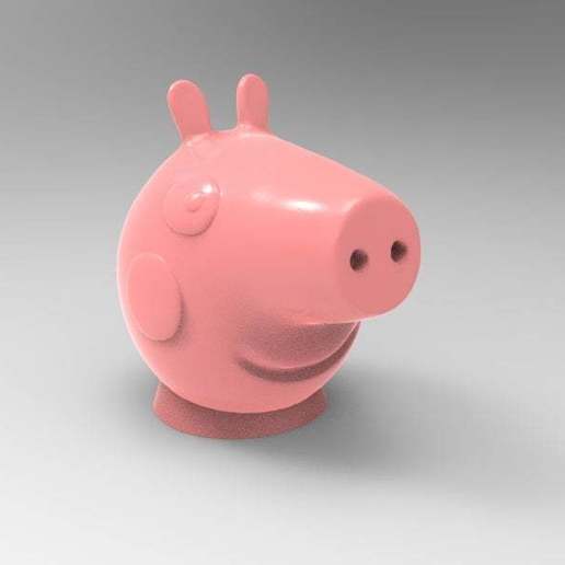 Download free STL file peppa toothpaste cap • 3D print design ・ Cults