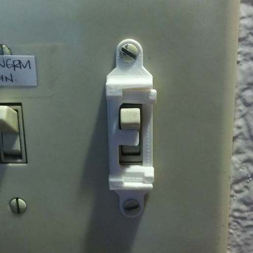 Download free STL file sliding light switch guard • 3D printing design