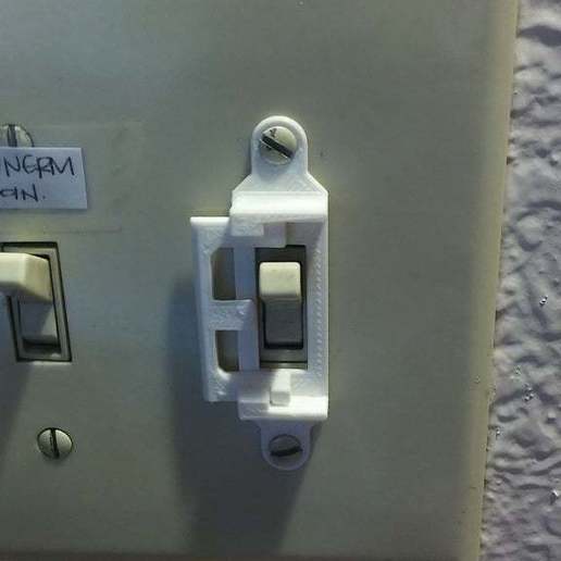 Download free STL file sliding light switch guard • 3D printing design