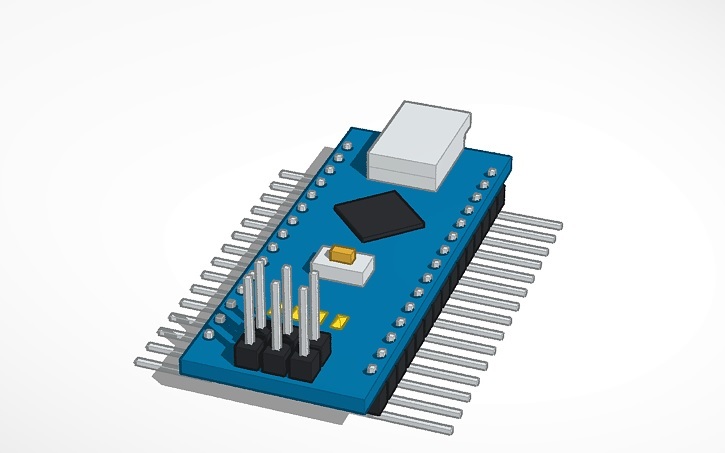 Archivo 3D gratis Arduino Nano - Pines laterales abajo y pines ICSP ...