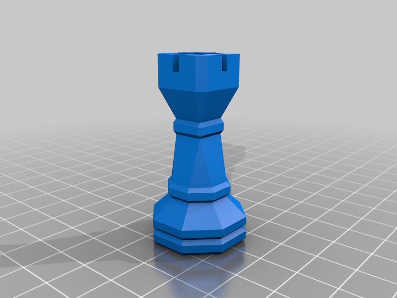 Archivo 3D gratis Piezas de ajedrez geométricas optimizadas en 3D 🚗 ...