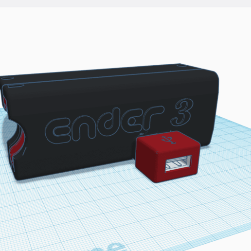 Download free STL file Ender 3 SD Card and USB adapter Housing V2 • 3D