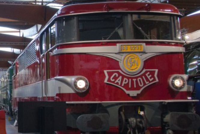 STL file French electric Locomotive plate 'Capitole'.・Design to ...