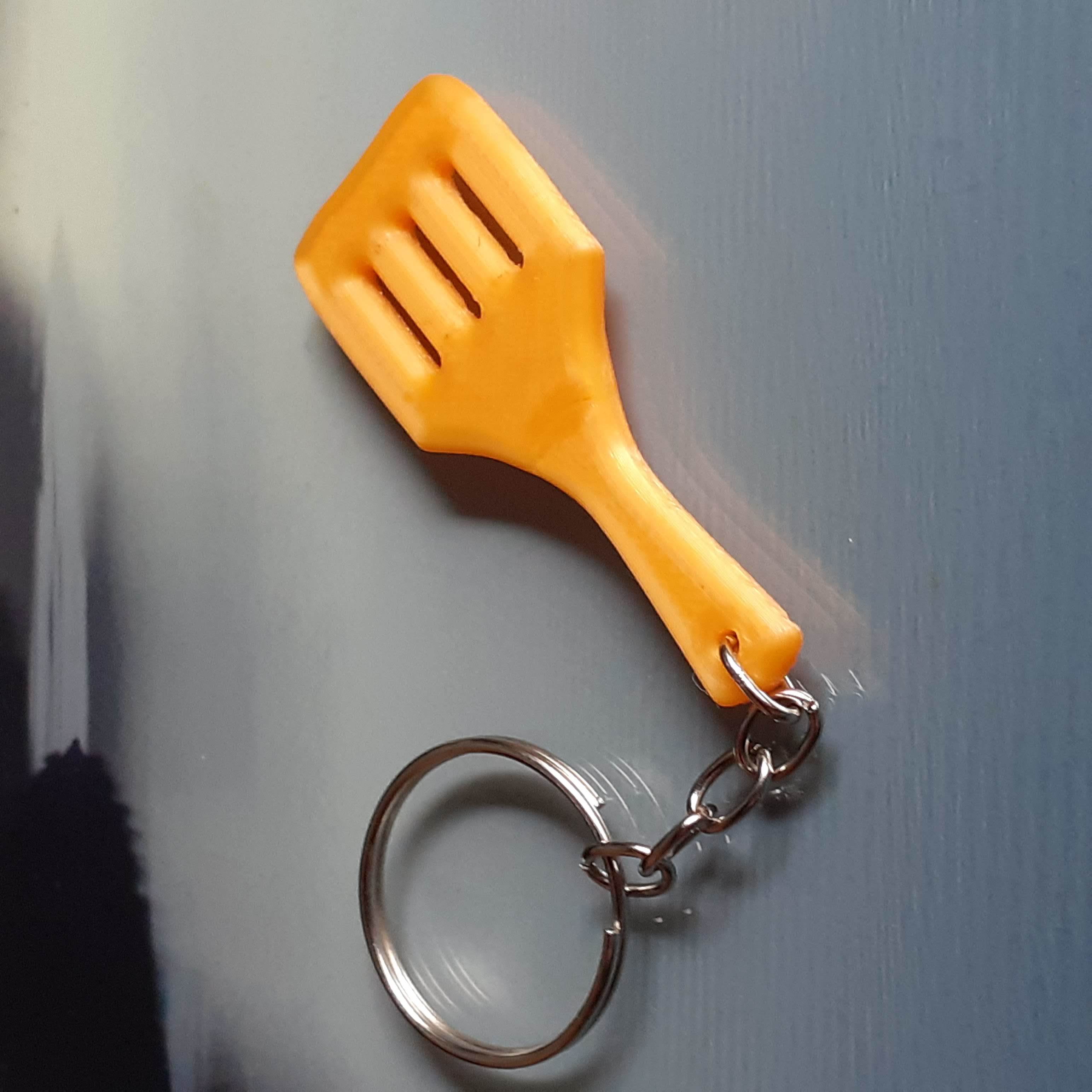 3D printed The Golden Spatula keychain (Teamfight Tactics) • made with