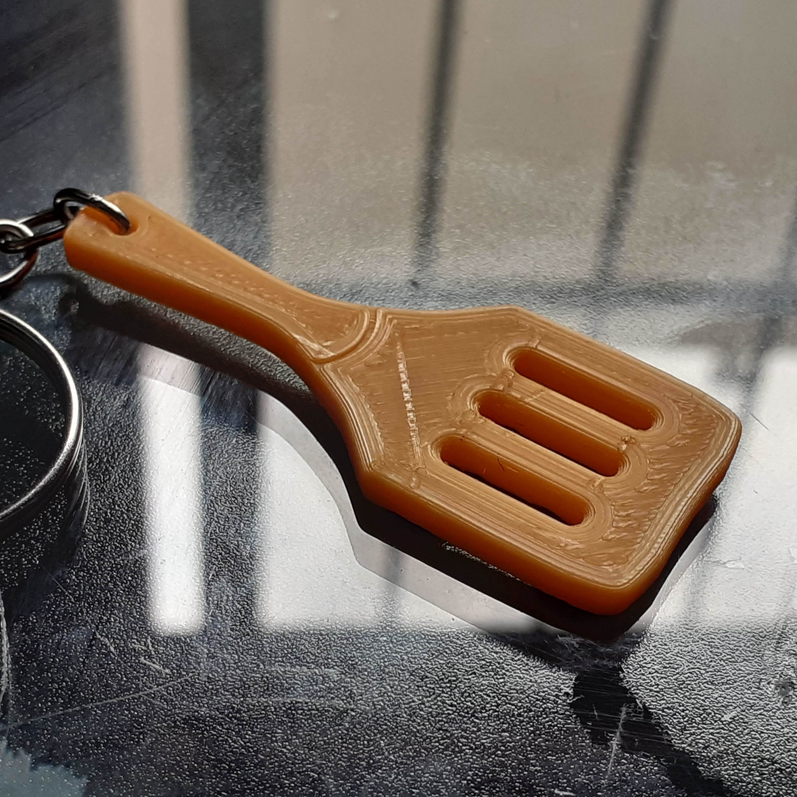 3D printed The Golden Spatula keychain (Teamfight Tactics) • made with