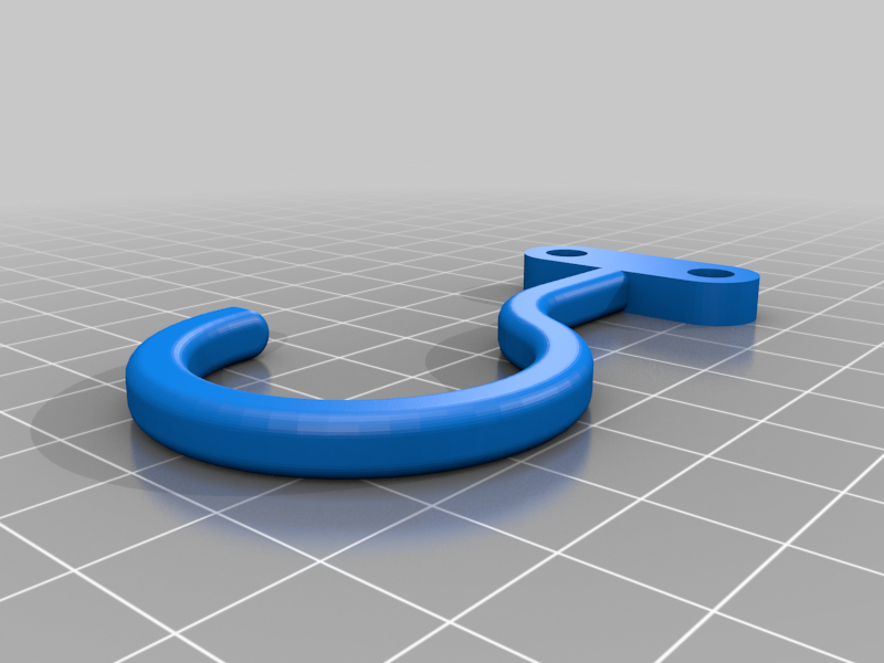 Free 3D file Repaired Hook (non rotating version) 🪝・3D printable design ...
