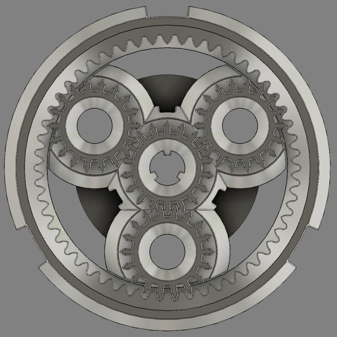 Fichier STL Réducteur à train épicycloïdal / Epicyclic gear reducer