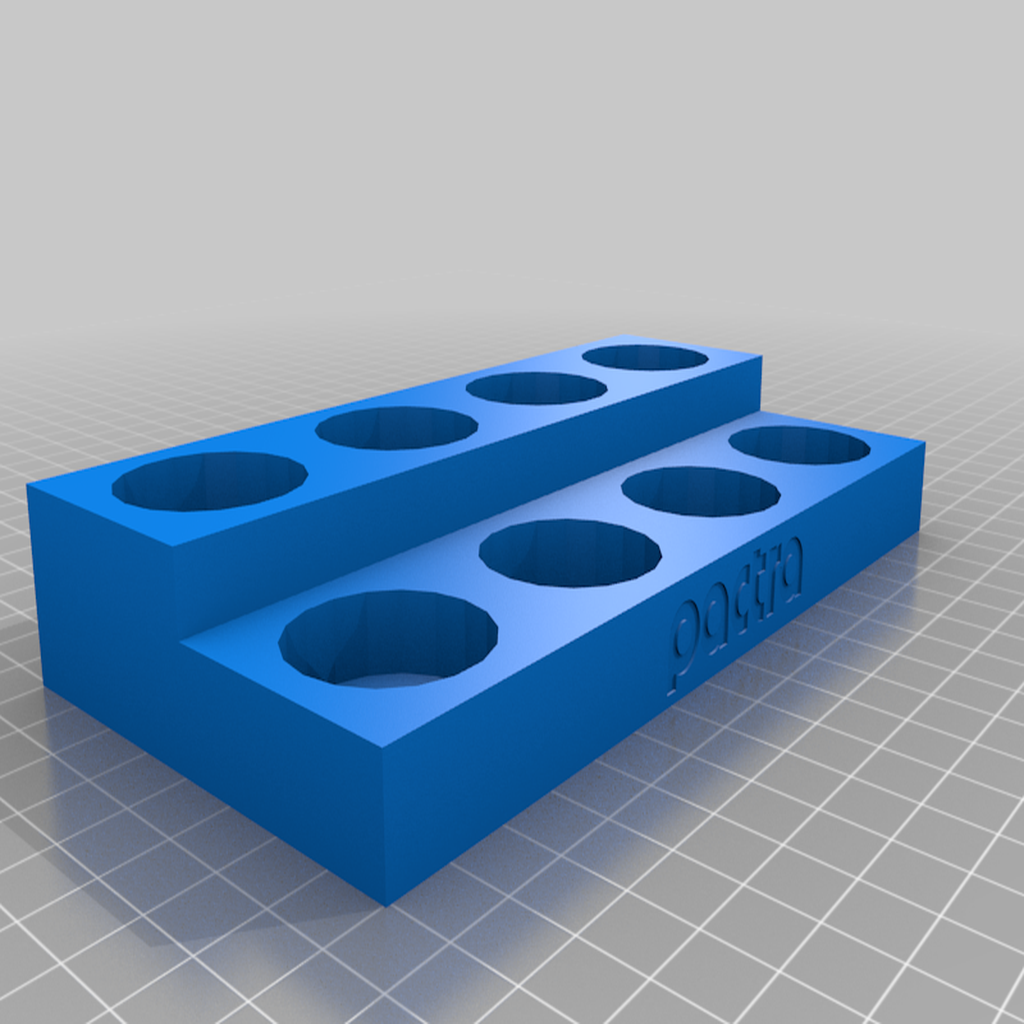 Free 3D file Pactra Paint Stand (8 bottles)・3D print object to download