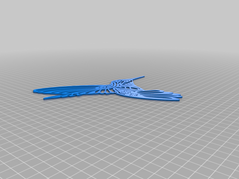 Free 3D file Colibrí (Hummingbird) Wall 2D・3D printer design to ...